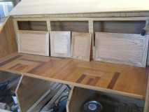 Countertop finished and upper doors