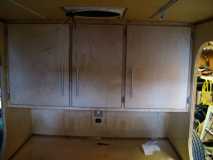 Cabinet doors attached