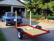 frame together w tow vehicle