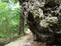 Trail around a big rock