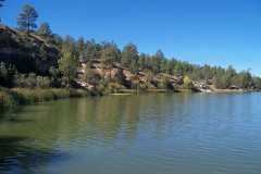 Southeastern shore of Lake Robert's in the Gila National Forest, New Mexico