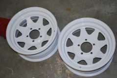 Repainted White Spoke Wheels