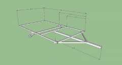 1.5" square steel frame layout