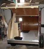 rear hatch installed, top skinned