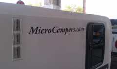 URL on side of camper