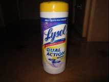 Lysol wipes - very helpful