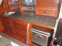 Galley kitchen counter top
