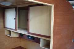 Inside cabinets - Shoe boxes under cabinets
