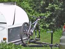 Bike mount for trailer