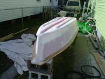 Boat bottom finished