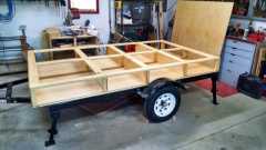installed stabilizer jacks and attached storage to trailer