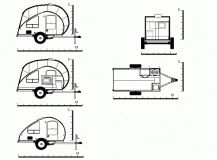 Corto 4x4x8 Raised 3-View Plan BW