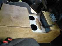 Son's truck console he made