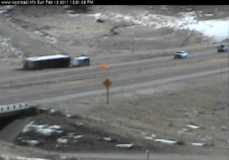wind in wyoming with over turned semi trailer.