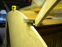 hinge cut out and overhang