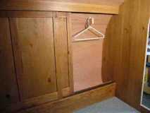 Wardrobe with hanging area