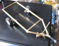 1/32 scale trailer frame. Working suspension and jockey wheel.