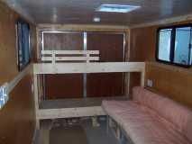 Inside of trailer