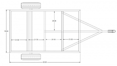 Trailer Top View With Dimensions