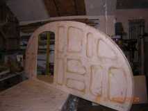 Left SIde frame with Interior Panelling Epoxied in Place