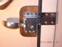 Door Latch & Aluminum Strike Plate