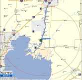 Garmin Map for Algonac -  20 mile radius