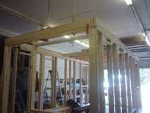 leveling remaining walls to the loft hieght