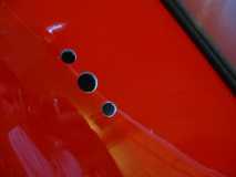 Used step drill for holes in fiberglass fenders - great tip I got from this forum