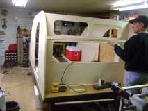 Figuring out the shelf on the headboard