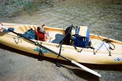 Abbie's first kayak trip