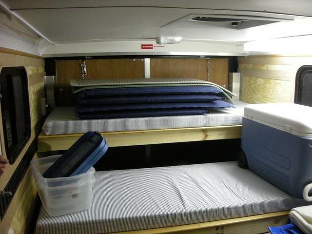 New 3" foam mattresses from FoamByMail.com for bunk beds.