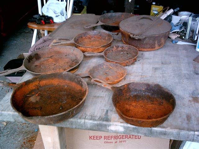 lots of cast iron