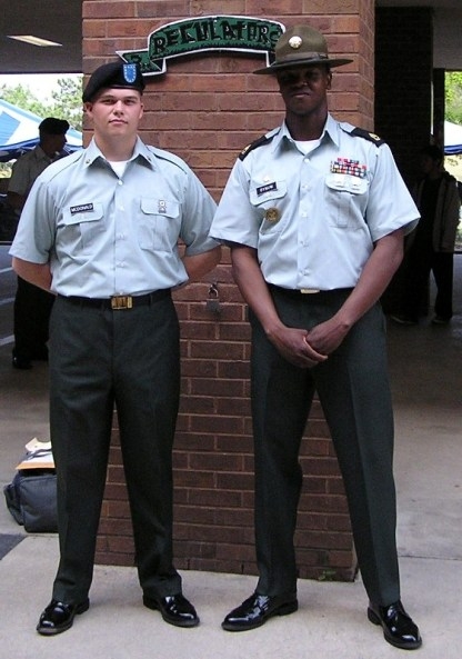 Scott and drill sargeant Bynum